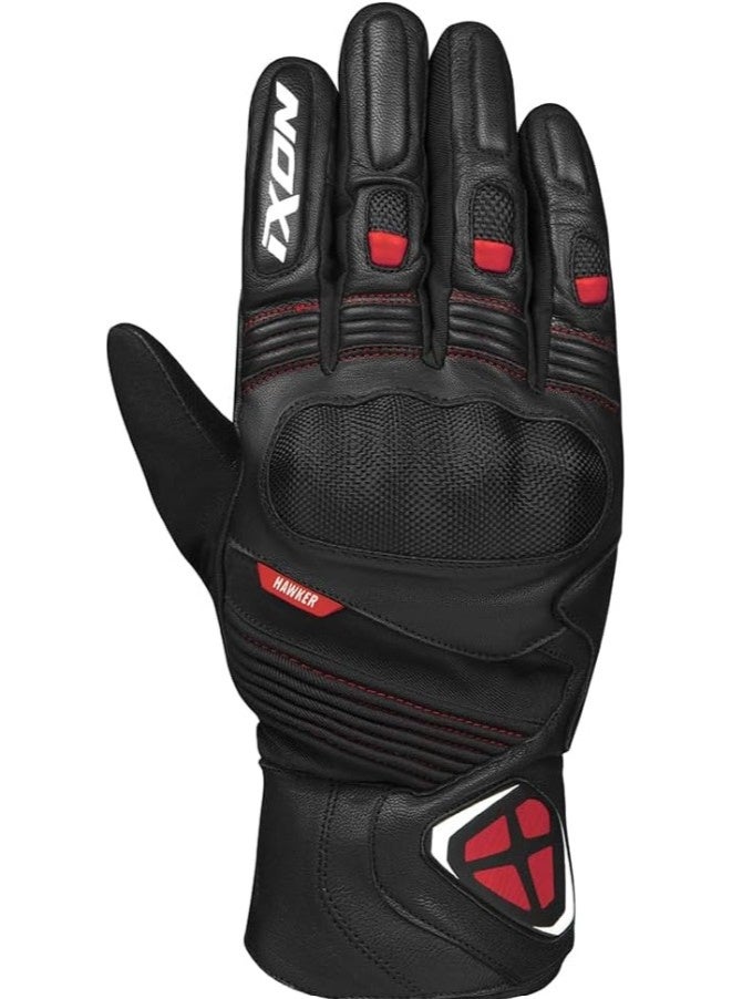 IXON Pro Hawker Ms Leath Text Win. Glove Black Red S 300211072-1058-S-ASP - Image 1