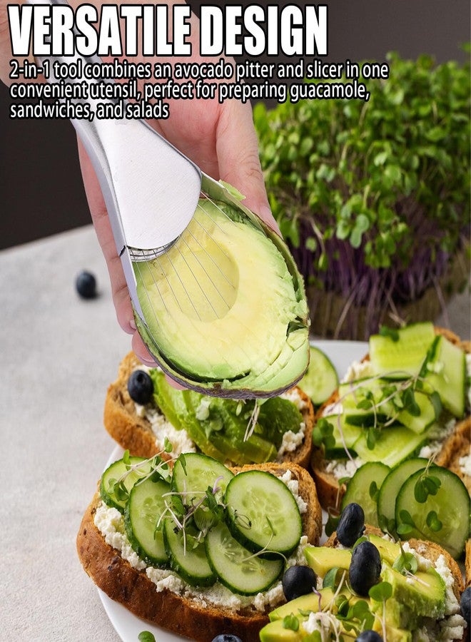 ZTTM 2-in-1 Avocado Pitter and Slicer, Well Made Stainless Efficient Kitchen Tool Dishwasher Safe for Hassle-Free Avocado Prep Sandwiches, Salads - Image 3