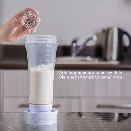 Whiskware Pancake Art Kit with Batter Mixer, Art Bottle, BlenderBall Wire Whisk and 2 Pancake Shapers - Image 3