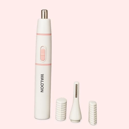 Waldon ES-520 Cordless Nose Trimmer Unisex Suitable for Ear and Eyebrow,Stainless Steel Washable Blade - Image 1