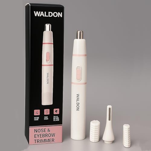 Waldon ES-520 Cordless Nose Trimmer Unisex Suitable for Ear and Eyebrow,Stainless Steel Washable Blade - Image 2