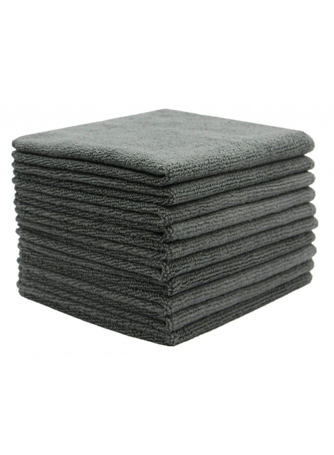 VeraSong Microfiber Dish Cloths Ultra Absorbent Kitchen Dish Rags for Washing Dishes Fast Drying Cleaning Cloth 12InchX12Inch 10 Pack Gray - Image 1