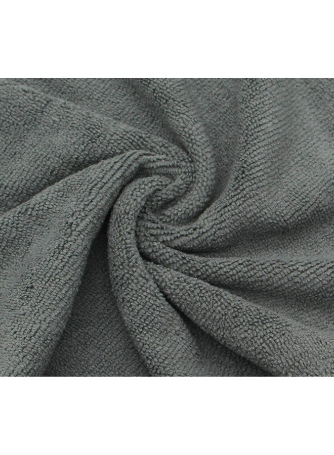 VeraSong Microfiber Dish Cloths Ultra Absorbent Kitchen Dish Rags for Washing Dishes Fast Drying Cleaning Cloth 12InchX12Inch 10 Pack Gray - Image 4