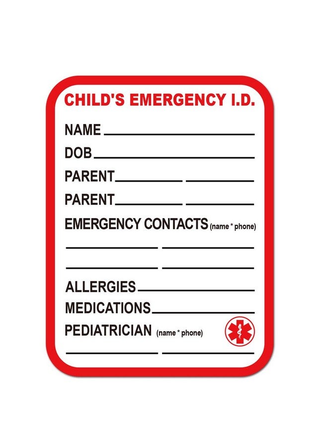 Remarkable Infant I.C.E. (in Case of Emergency) Car Seat Sticker Safety Information - Child Emergency Contact Car Seat Safety Alert Attachment Tag Stickers (8 Pack) - Image 4