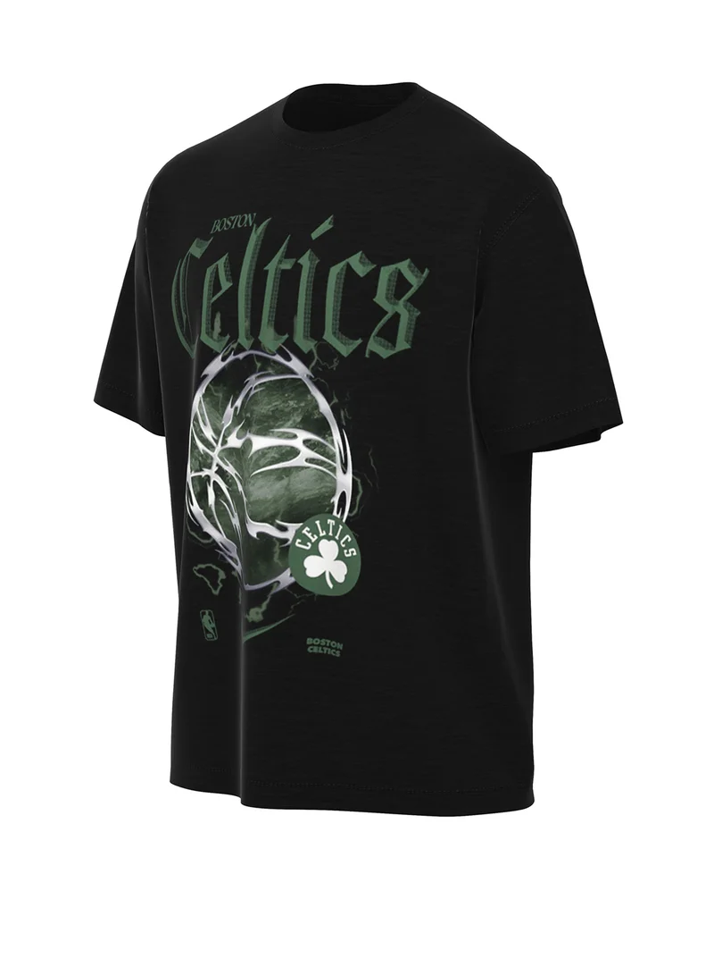 Boston Celtics Courtside Half-Court Og Club M90 T-Shirt