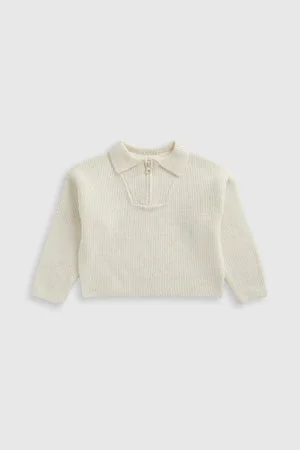 mothercare Cream Knitted Jumper