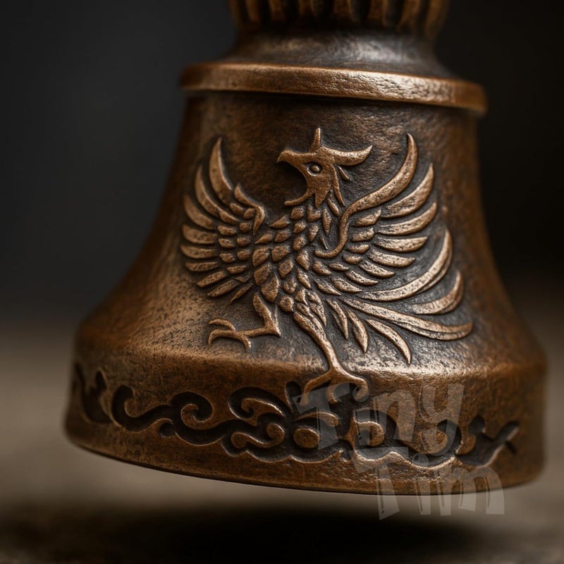 Tiny Tim Store Guardian Bell with Evil Eye Charm – Protective Motorcycle & Car Accessory – Tibetan-Inspired Design – Wards Off Negative Energy – Ideal Gift for Bikers & Travelers - Image 5