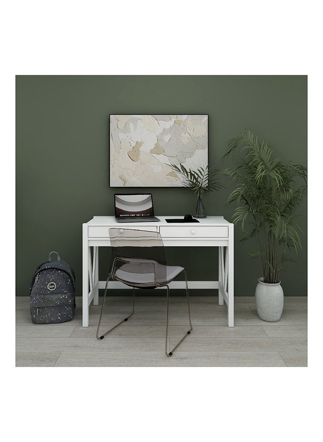 Home Box Preston Study Desk with 2 Drawers 118 x 76 x 46 cm  - Image 1
