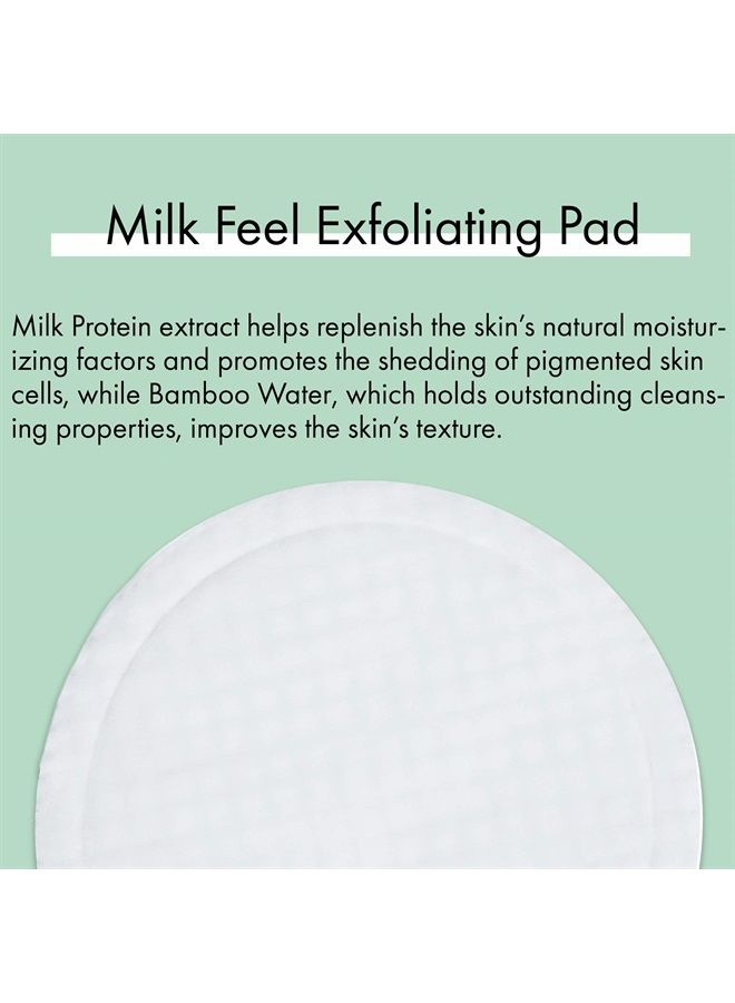 LAPCOS Milk Feel Exfoliating and Cleansing Pads, Brighten & Clear Acne Prone Skin, Nourishing for Improved Skin Texture, Single Scrub (10-Pack) - Image 3