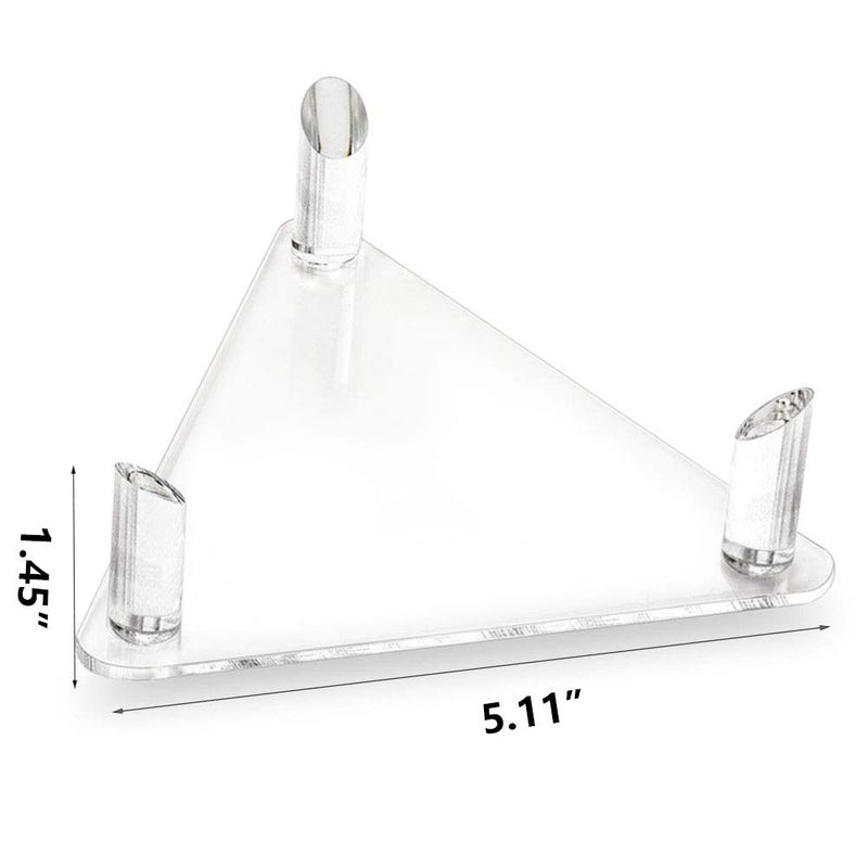 Tasybox Acrylic Ball Stand Holder, Sports Ball Storage Display Rack for Basketball Football Volleyball Soccer Rugby Balls 2 Pack Clear - Image 3