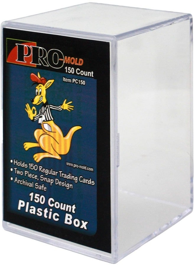 Pro-Mold 150 Count 2-Piece Plastic Snap Card Box - Image 1