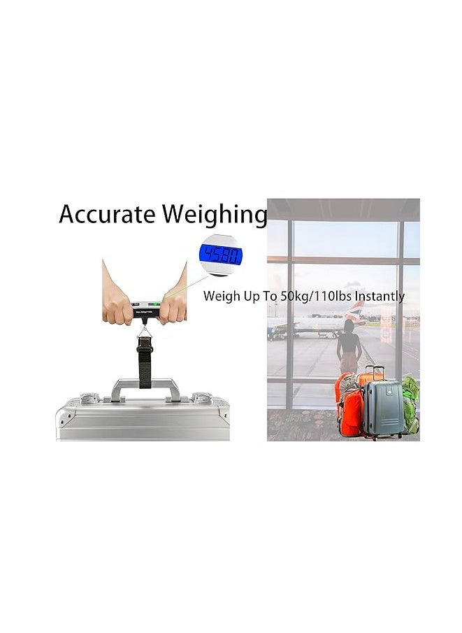 Spaceshoop - Electronics Travel Luggage Scale, Digital Luggage Weighing Scales for Suitcase with Temperature Reading - Image 1