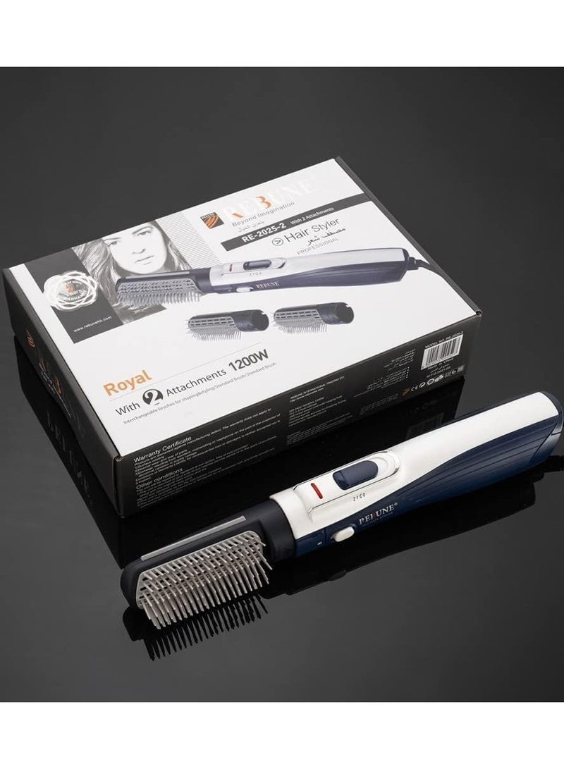 REBENUO Hair Styler RE-2025-2 Brush Blue/White - Image 2