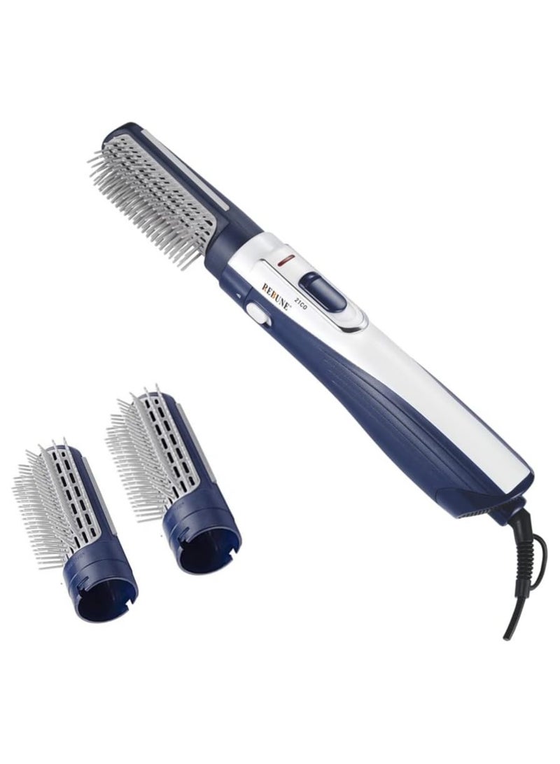 REBENUO Hair Styler RE-2025-2 Brush Blue/White - Image 3