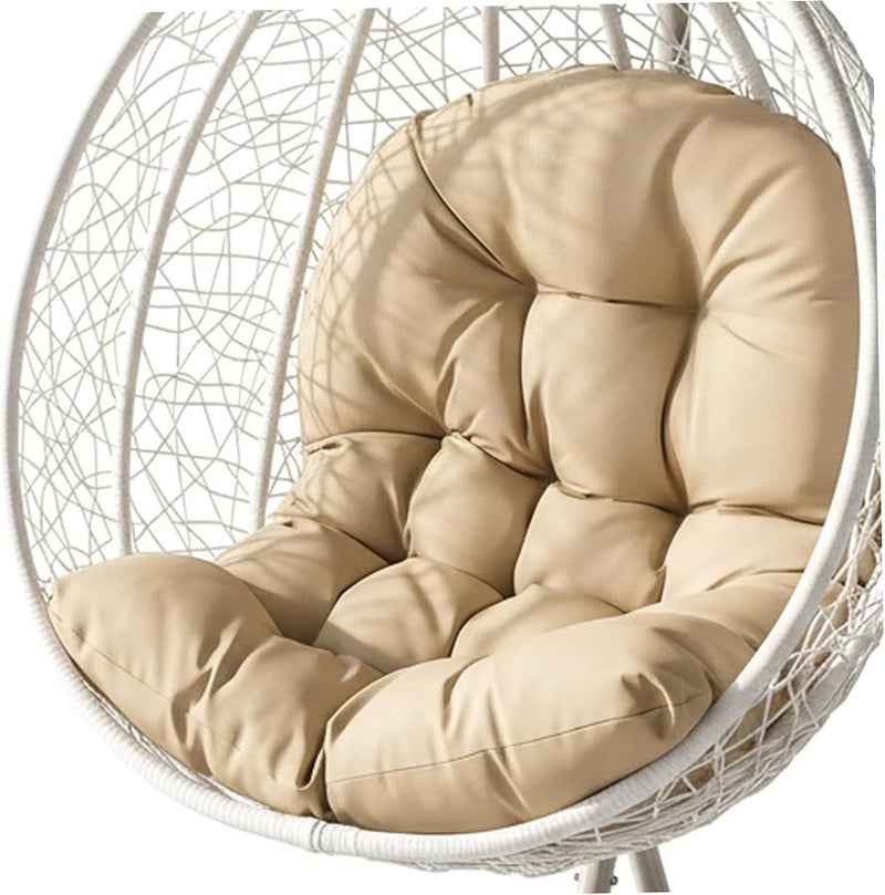 Water Resistant Egg Chair Cushion Replacement Hanging Chair Cushion With Thick Padding For Patio Balcony Garden Swing Chairs Khaki - Image 1