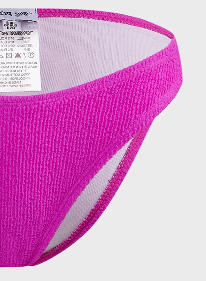 PUBLIC DESIRE Textured V Front Bikini Bottom