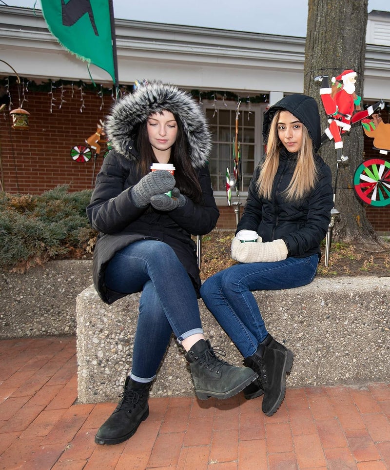 Funky Junque Mittens for Women - Fleece Lined Womens Winter Gloves, Fuzzy Warm Mittens, Cold Weather Fashion Accessories - Image 5