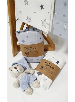 Tiny Plans 2-Piece Elastic Baby - Child Sheet - Pillowcase Set  - Image 1