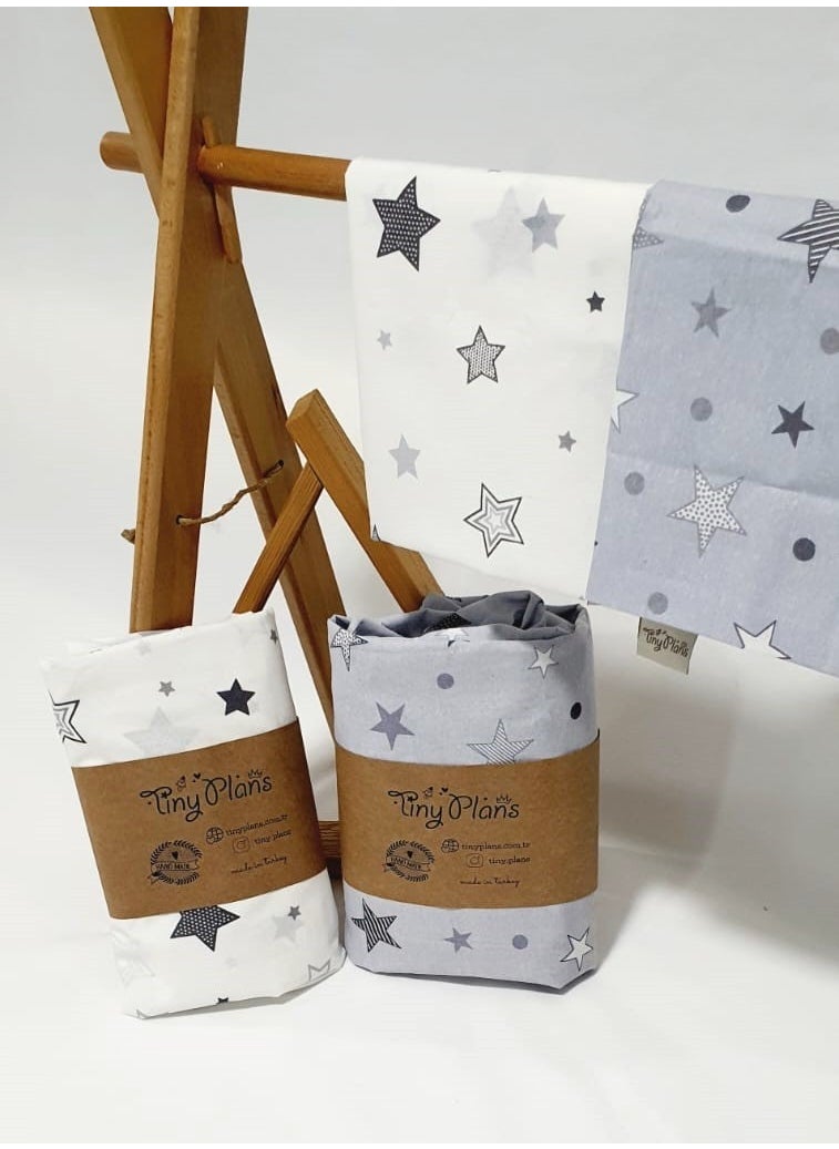 Tiny Plans - 2-Piece Elastic Baby - Child Sheet - Pillowcase Set - Image 1