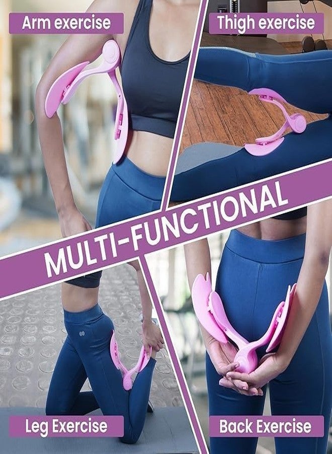 Fayby Pelvic Floor Strengthening Tool Lightweight Thigh Exerciser | Adjustable Thigh Master Hip Trainer with Leg Exerciser for Women Workout Equipment for Toning and Strengthener (1Psc_Multicolor) - Image 3