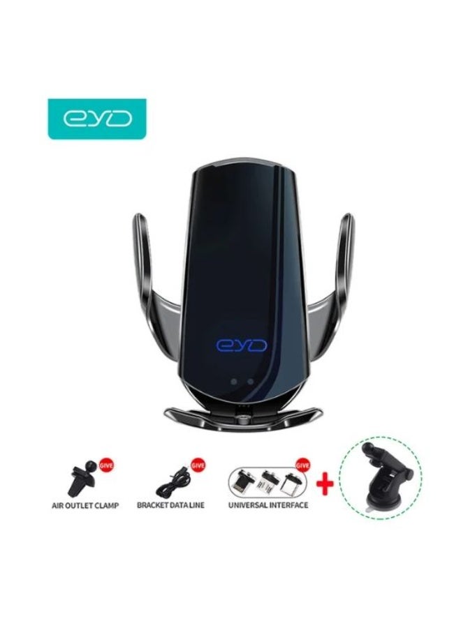 eyda Wireless Car Mount Charger – Fast Charging Phone Holder with Adjustable Stand - Image 1