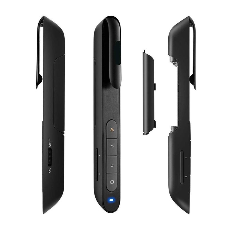 rts 2024 Wireless Presenter Pointer for Presentation Slide Changer Laser Pointer PPT RF 2.4GHz Hyperlink & Volume Remote Control PowerPoint Office Presentation Clicker for Keynote/PPT/Mac/PC/Laptop - Image 2