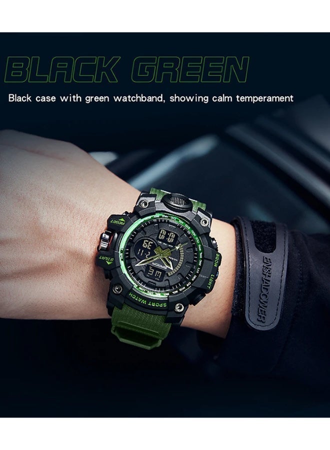 Sanda 3132 Fashionable And Cool Watch Men'S Outdoor Swimming Sports Waterproof Watch Junior High School Students Multi-Functional Dual Display Electronic Watch - Image 3