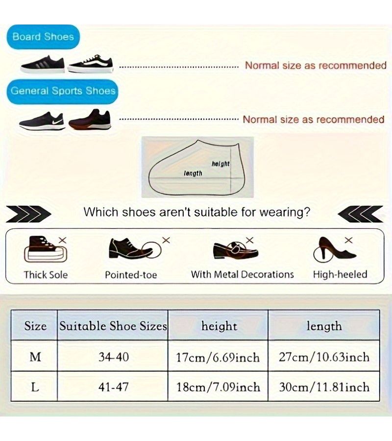 6 Pcs Blue Silicone Shoe Cover Waterproof Non Slip Rain Gear Transparent Design Easy Clean All Weather Foot Protection for Outdoor Activities Hiking Wet Conditions M34 39 - Image 4