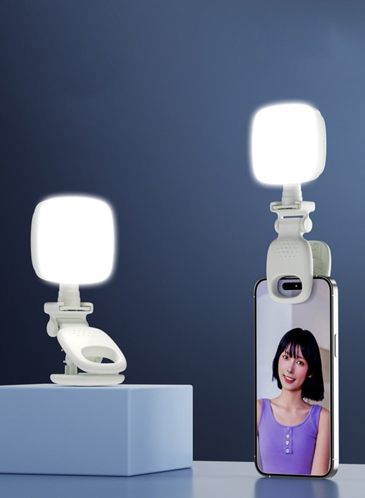 مصغرة المحمولة بث مباشر كليب الهاتف ملء ضوء 3 أوضاع لون قابل لإعادة الشحن ضوء LED ل فونت آيفون أندرويد، آيباد، الكمبيوتر المحمول، للمكياج، تيك توك، سيلفي، فلوغ جيب ضوء للمدونة - Image 1