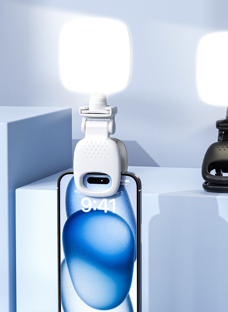 مصغرة المحمولة بث مباشر كليب الهاتف ملء ضوء 3 أوضاع لون قابل لإعادة الشحن ضوء LED ل فونت آيفون أندرويد، آيباد، الكمبيوتر المحمول، للمكياج، تيك توك، سيلفي، فلوغ جيب ضوء للمدونة - Image 2