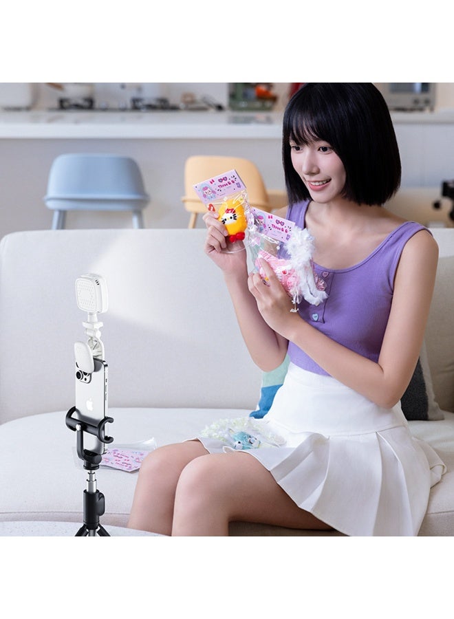 مصغرة المحمولة بث مباشر كليب الهاتف ملء ضوء 3 أوضاع لون قابل لإعادة الشحن ضوء LED ل فونت آيفون أندرويد، آيباد، الكمبيوتر المحمول، للمكياج، تيك توك، سيلفي، فلوغ جيب ضوء للمدونة - Image 4