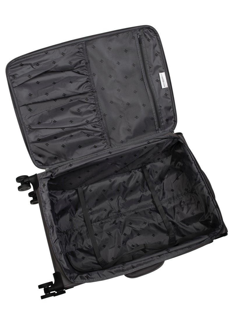 it Luggage it luggage UPPER LITE Precursor, Unisex Polyester Material Soft Case Luggage, 8x360 degree Spinner Wheels, Expandable Trolley Bag, Telescopic Handle, TSA lock, 12-2883B08, Size Medium, Color Charcoal  - Image 3