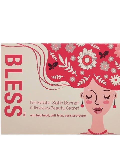 غطاء شعر  الأزرق الساتان - جمال الشعر - ازرق