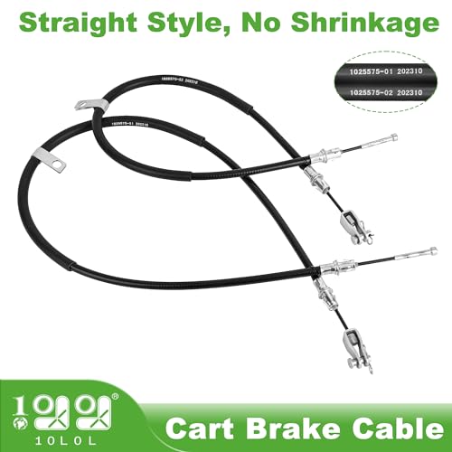 10L0L Golf Cart Brake Cable for Club Car Precedent 2008-up, L+R Driver and Passenger Side, OEM# 103528701 102557501 103528702 102557502 (1 Set) - Image 5
