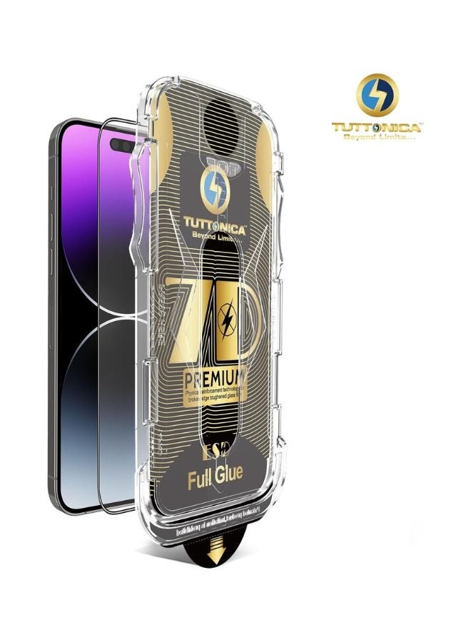 tuttonica Glass Screen Protector for Iphone 14 PRO, 7d Clear Protector, Screen Protector for mobiles, Premium Privacy Screen Filter, Touch Sensitive, with Easy Installation Glass Box   CTIP-14P 7d - Image 3