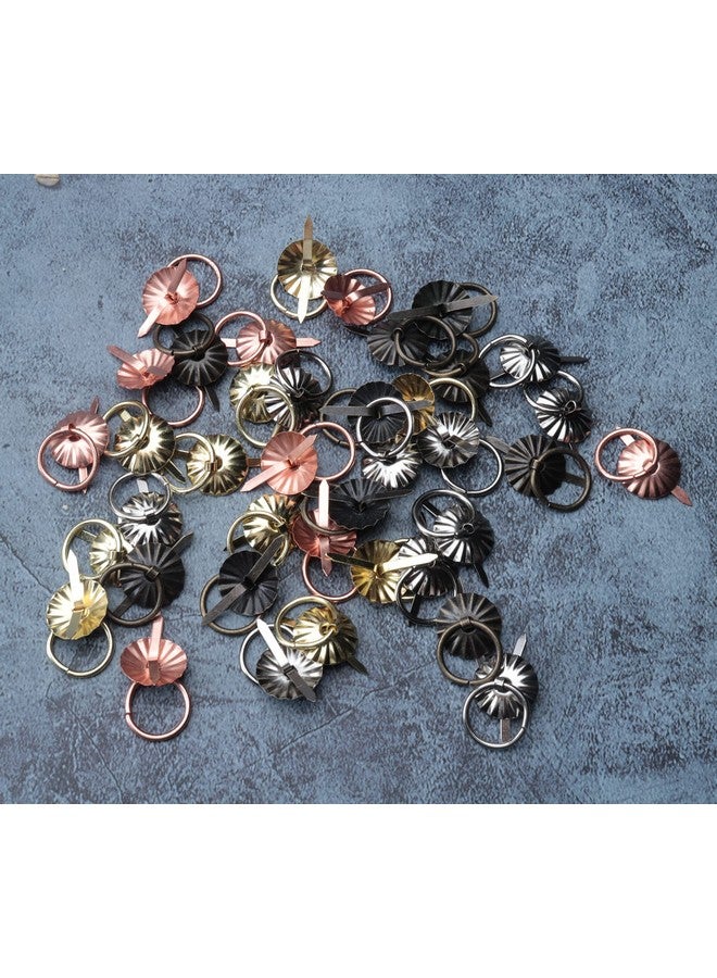 Ruwado 40 Pcs Metal Brad Fasteners With Pull Rings Large Paper Fasteners For Diy Art Crafting Project Drawer Decorative Scoreboard Kitchen Bathroom Bedroom - Image 2