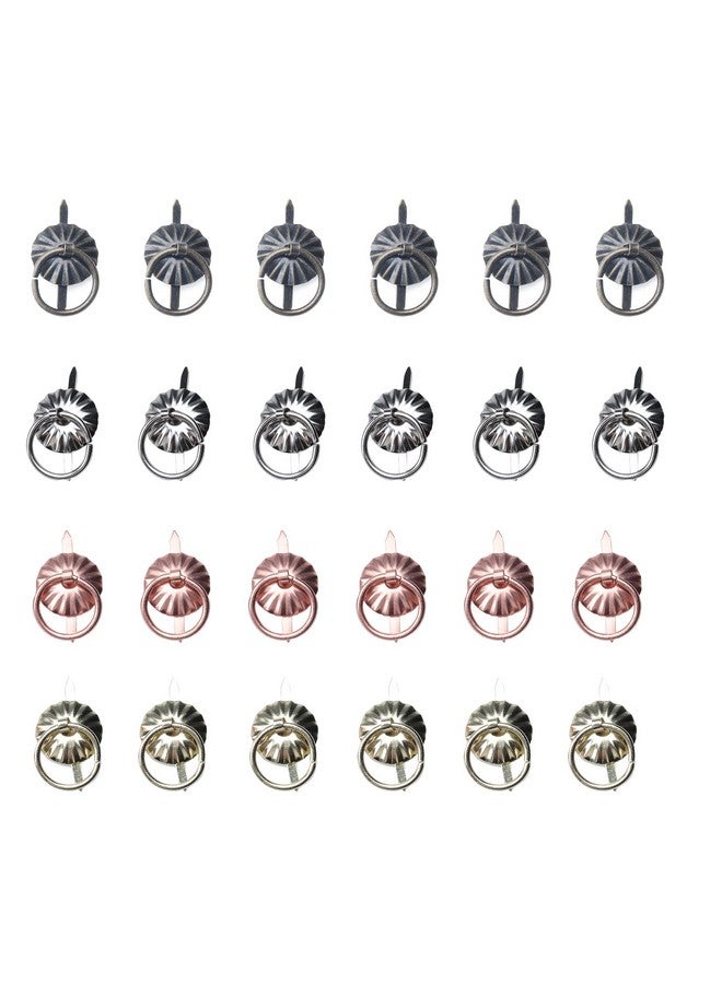 Ruwado 40 Pcs Metal Brad Fasteners With Pull Rings Large Paper Fasteners For Diy Art Crafting Project Drawer Decorative Scoreboard Kitchen Bathroom Bedroom - Image 1