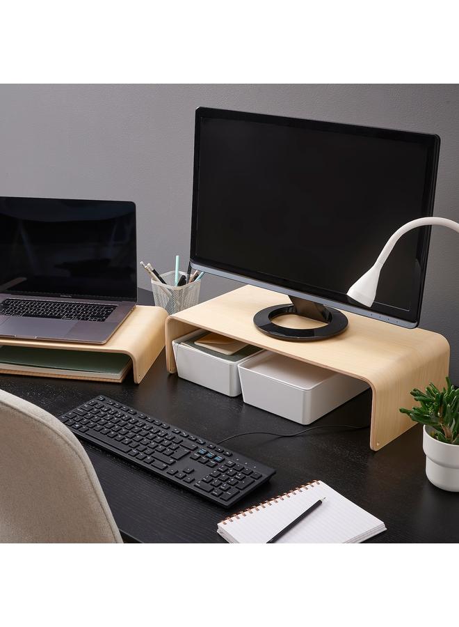 زبون حامل كمبيوتر محمول/شاشة، خشب البتولا، 52×26 سم - Image 4