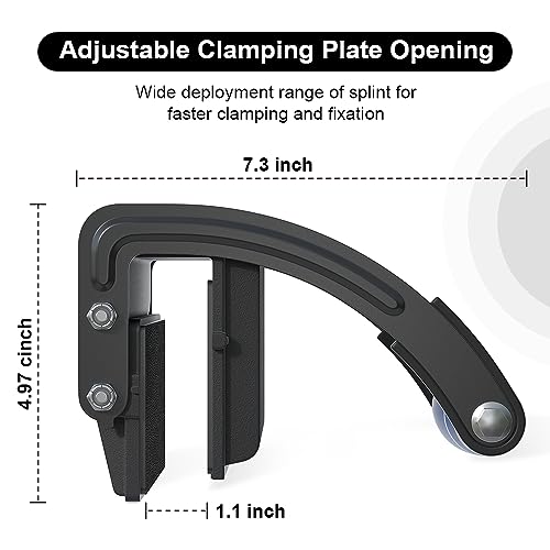 XDENGP Panel and Plywood Carrier（2 Pack）, Plywood Lifting Tool and Drywall Carrying Tool, Aluminum Alloy Soft-Grip Handle Gripper Lift for Sheetrock, Adjustable Clamp Carrier Thickness up to 3/4 inch - Image 3