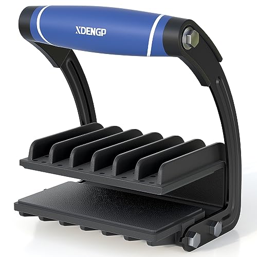 XDENGP Panel and Plywood Carrier（2 Pack）, Plywood Lifting Tool and Drywall Carrying Tool, Aluminum Alloy Soft-Grip Handle Gripper Lift for Sheetrock, Adjustable Clamp Carrier Thickness up to 3/4 inch - Image 1