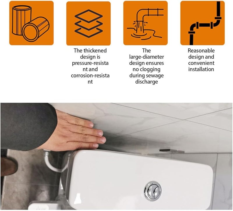 محول إزاحة فلنجة المرحاض 2.5 سم إزاحة لتصريف حوض المرحاض وإصلاح مباول - Image 4