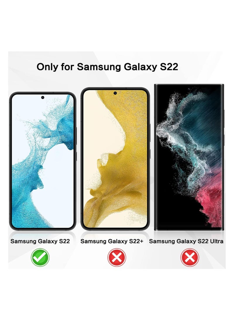 FARROBIZZ - [2 Pack] Designed for Samsung Galaxy S22 6.1” Privacy Screen Protector, [Support Fingerprint Unlock] Anti-Spy 9H Hardness Tempered Glass Film, Anti-Scratch Bubble Free with Easy Install Frame - Image 1