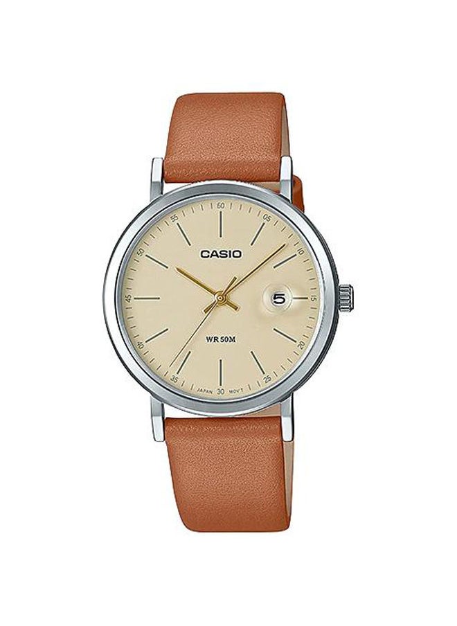 CASIO - Leather Analog Watch LTP-E175L-5EVDF - Image 1