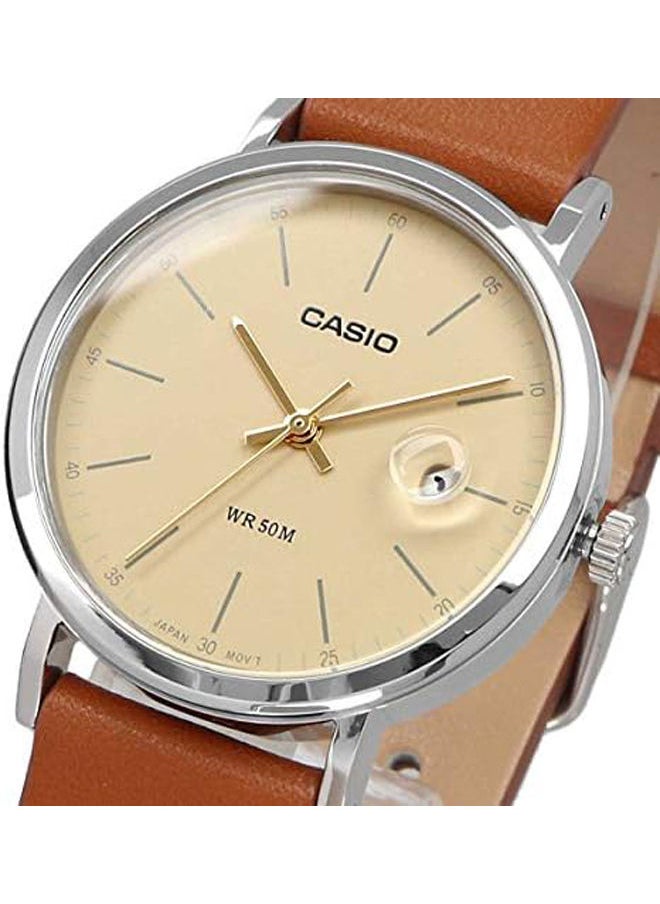 CASIO - Leather Analog Watch LTP-E175L-5EVDF - Image 1