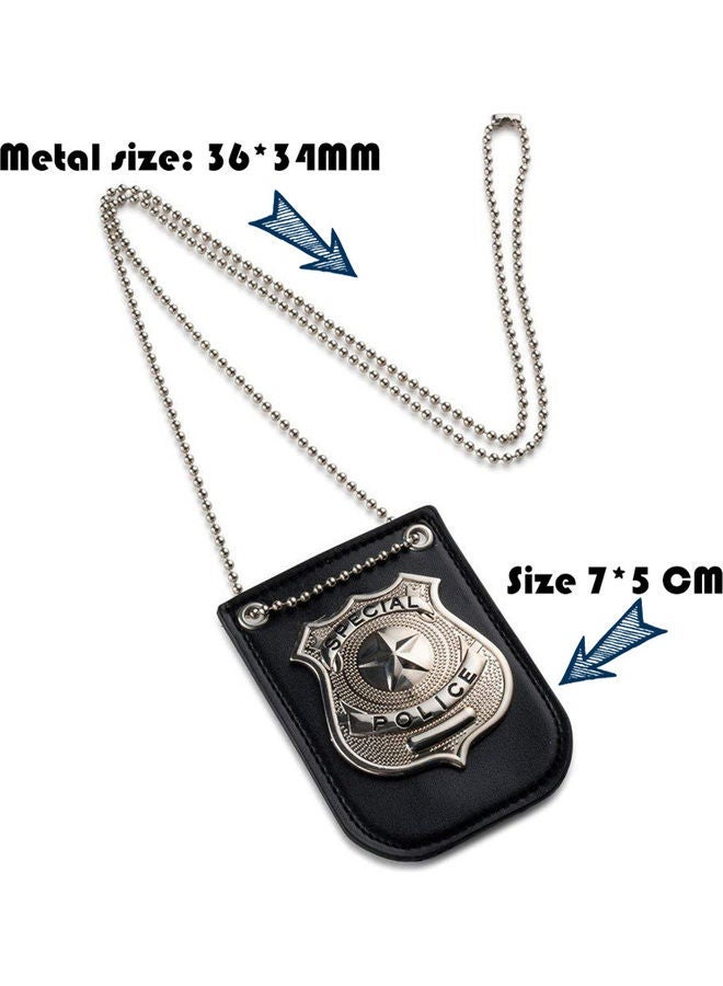 NIBEMINENT Sheriff Police Badge Toy Chain Belt Clip Cosplay - Image 5