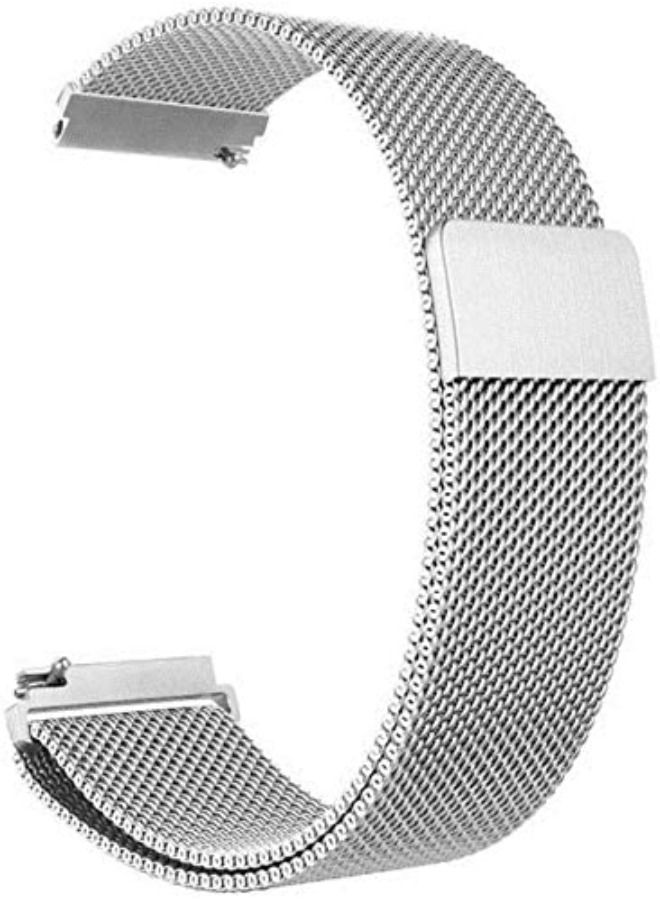 SHOPI Milanese Loop Strap Wrist Band For Smart Watch Huawei GT2 / GT - Sonic 22mm Silver