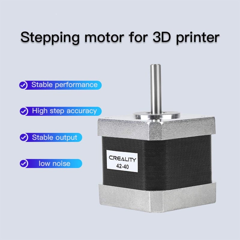 KOYOFEI محرك خطوة Creality 3D 42-40، 2 فاز 1A 1.8 درجة 0.4N.M لمحرك الطباعة ثلاثية الأبعاد، متوافق مع CR-10 وسلسلة Ender-3 المحور E - Image 3