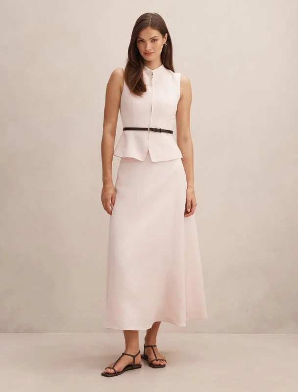 Forever New Cecila Belted Linen Top