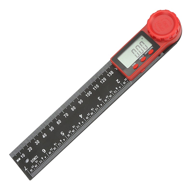 Plastic Digital Inclinometer 200mm 0.05 Resolution High Accuracy Angle Measuring Tool - Durable Stainless Steel 360 Degrees Inclinometer for Woodworking Building Decoration Home DIY Machining - Image 3