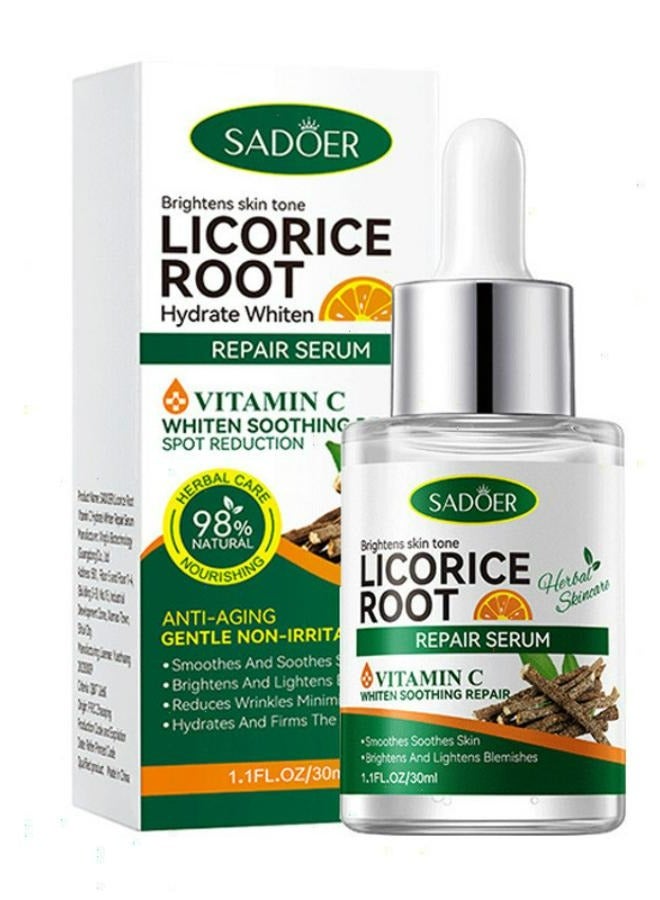 SADOER Licoric Root Hydrate Withen Repair Serum Vitamin C Whiten Soothing Rerpair 30 ML - Image 1